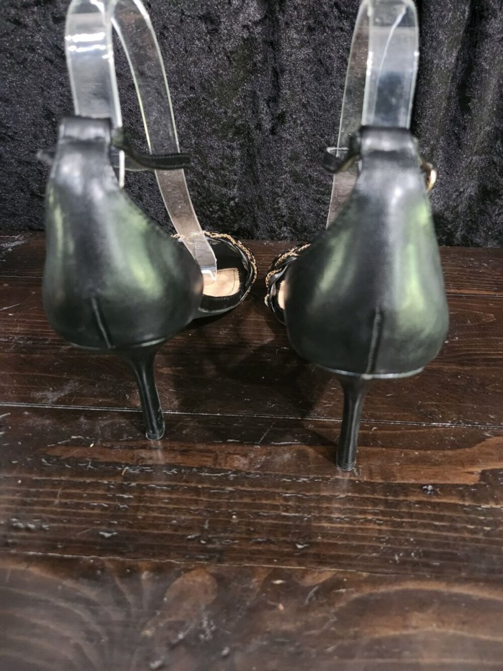 Journee Collection Mabella Black Heeled Dress Sandals/Sz. 9.5 NEW - Picture 6 of 9